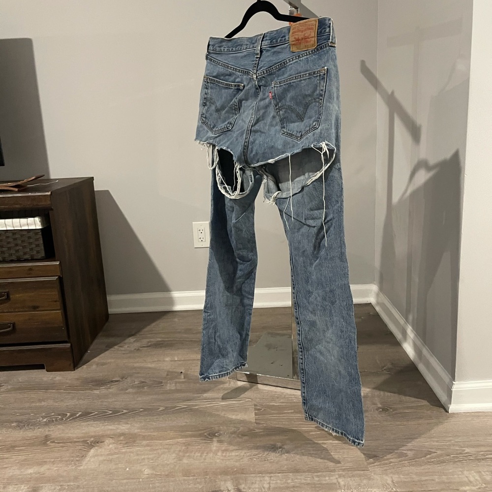 Levi’s 501 Jeans with Rips under back pockets